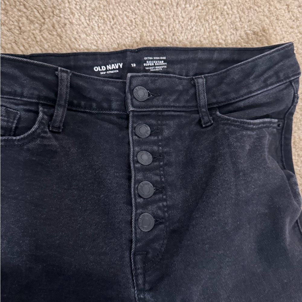 Old Navy Black High-Waisted Jeans- 3 pairs